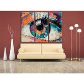 Painting by Numbers Art Piano with WaVIng Flowers 3-Panel